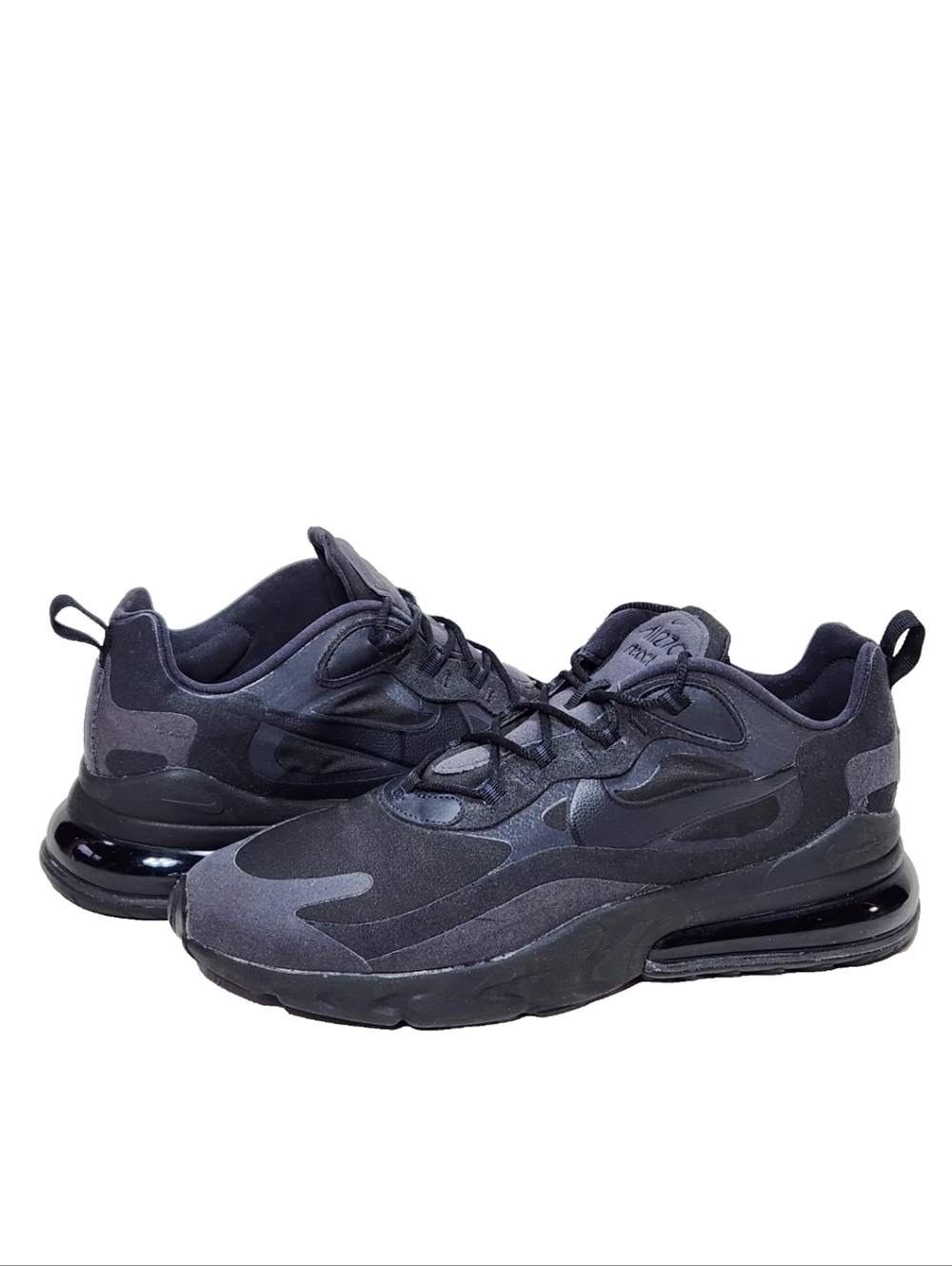 NIKE Air Max 270 React Sz 13 Black/Oil Grey CI3866-003